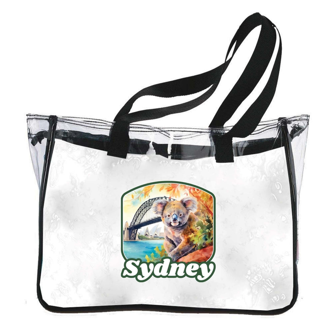 Sydney Australia Design C Souvenir Clear Tote Bag Image 1