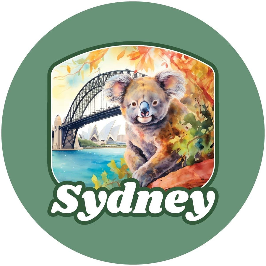 Sydney Australia Design C Souvenir Coaster Paper 4 Pack Image 1