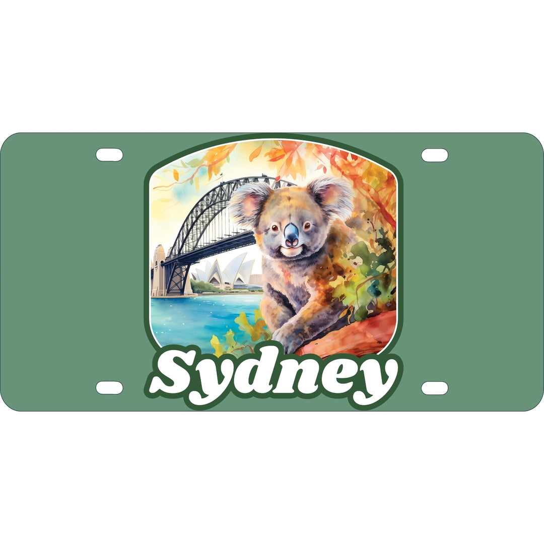 Sydney Australia Design C Souvenir Metal License Plate Image 1