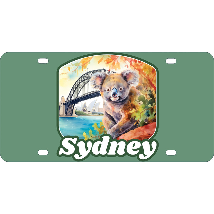 Sydney Australia Design C Souvenir Metal License Plate Image 1