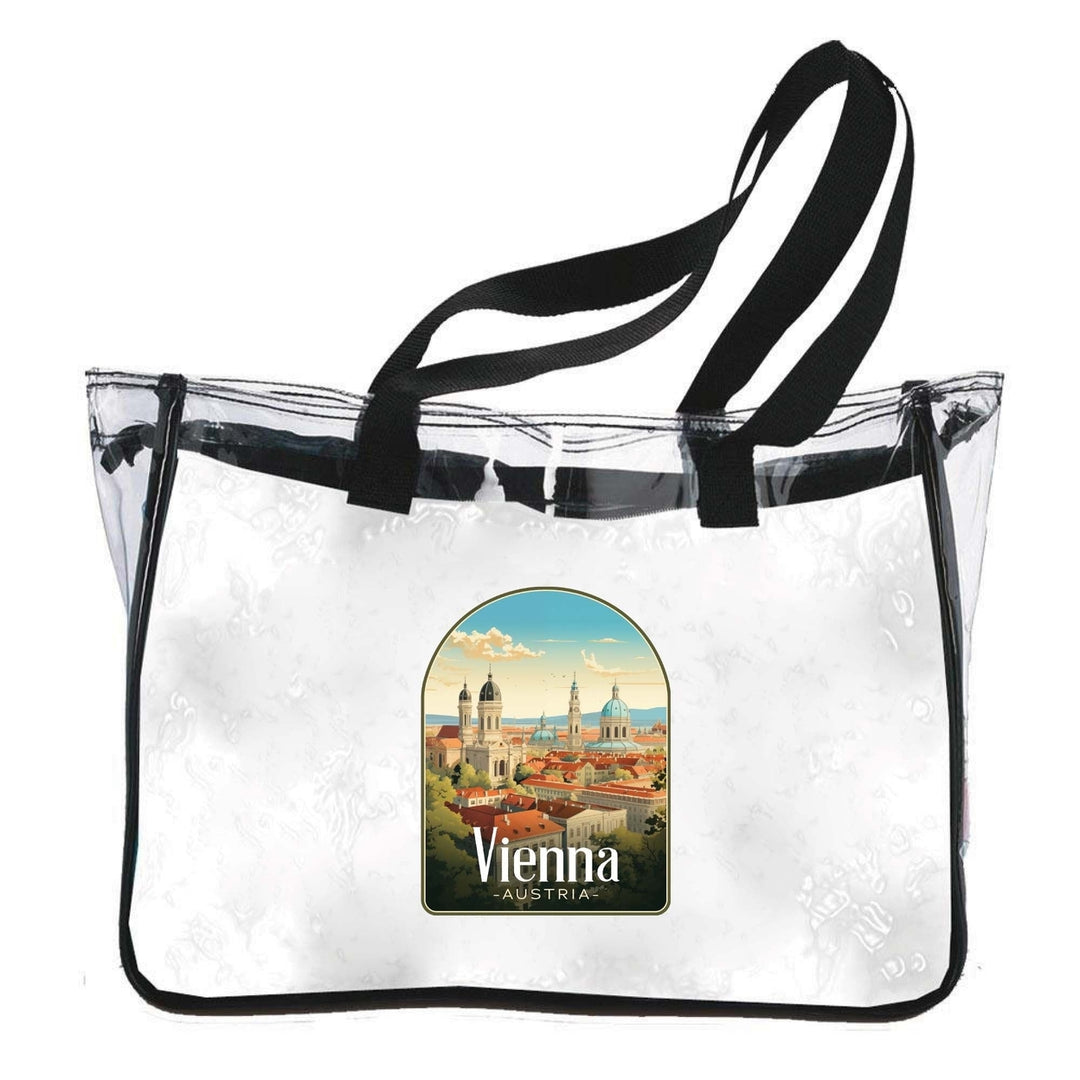 Vienna Austria Design A Souvenir Clear Tote Bag Image 1