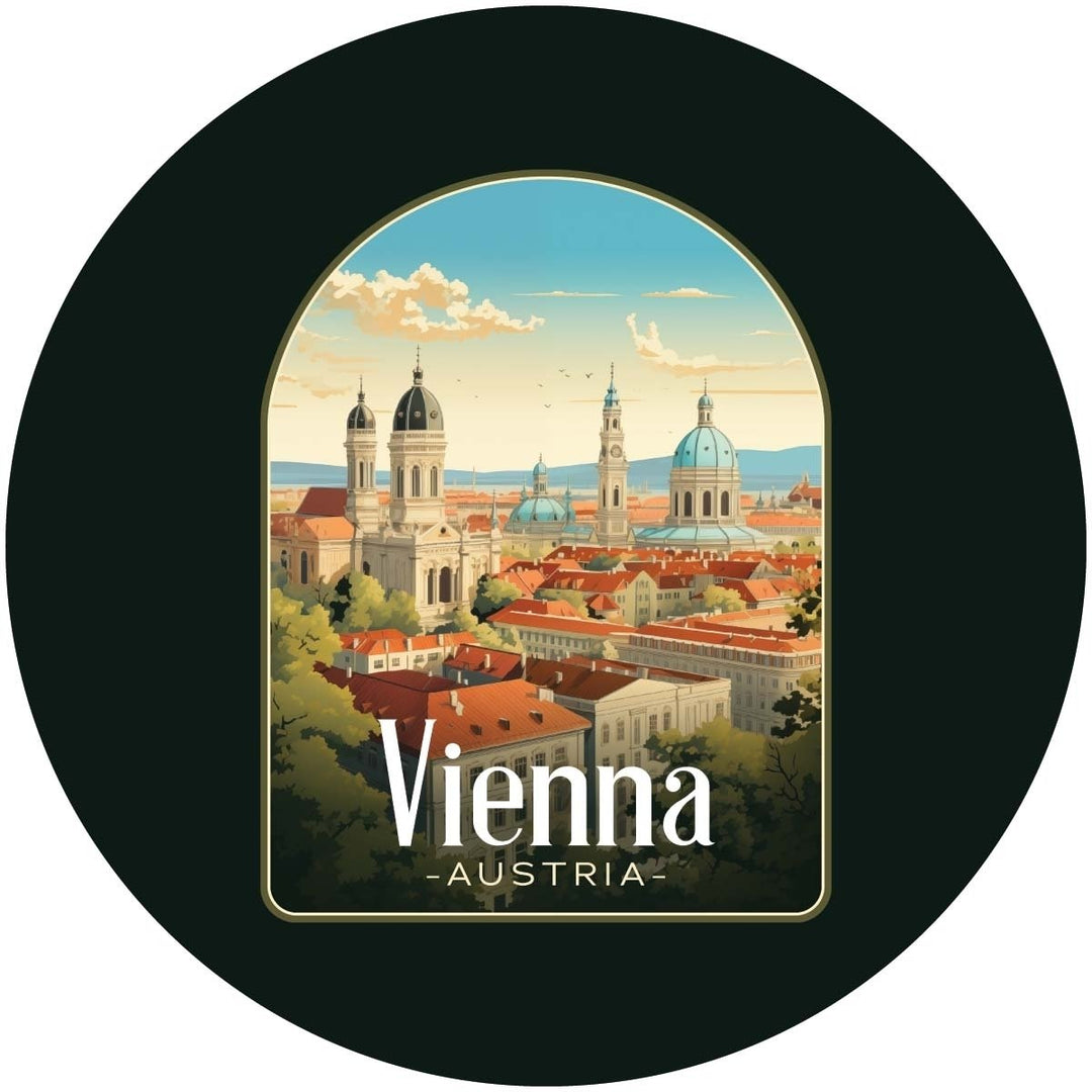 Vienna Austria Design A Souvenir Coaster Paper 4 Pack Image 1