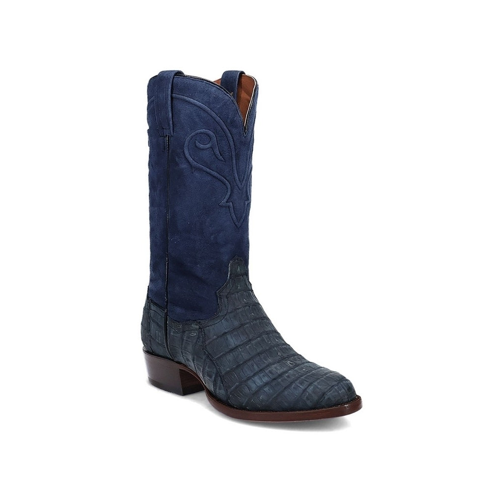 Dan Post Western Boots Mens Caiman Alvis Round Toe Denim DP3101 Image 1