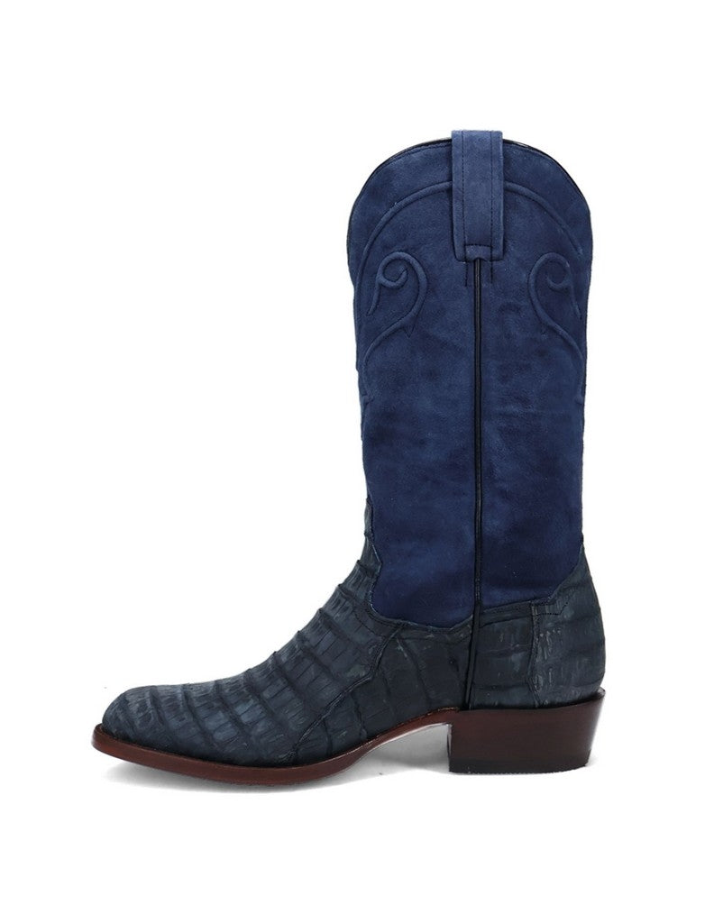 Dan Post Western Boots Mens Caiman Alvis Round Toe Denim DP3101 Image 2