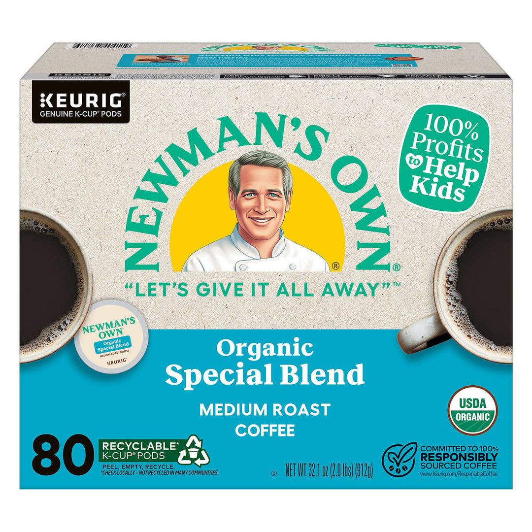 Newmans Own Organics Coffee Special Blend K-Cup Pod 80 Count Image 1