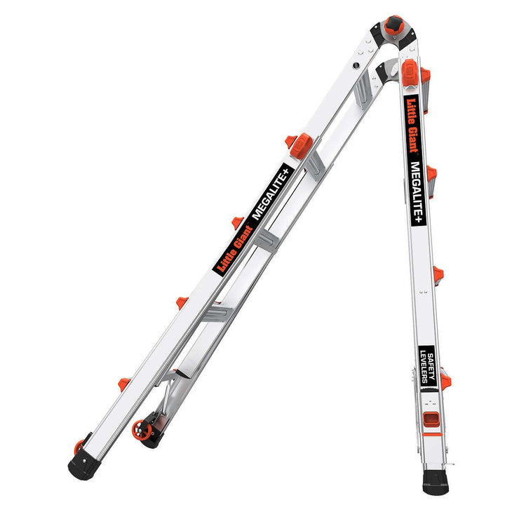 Little Giant MegaLite+ 18 ft. Reach Ladder with Leg Levelers Image 4