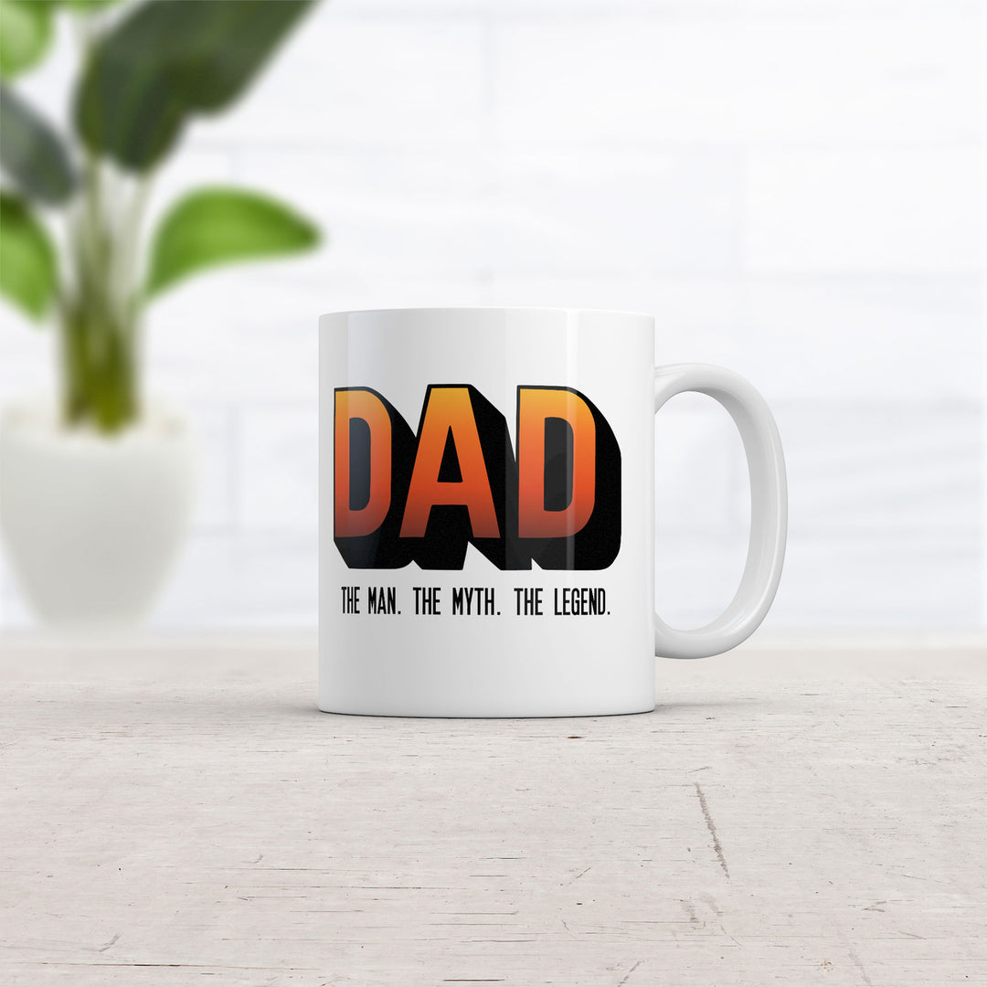 Dad The Man The Myth The Legend Mug Funny Fathers Day Gift Coffee Cup-11oz Image 2