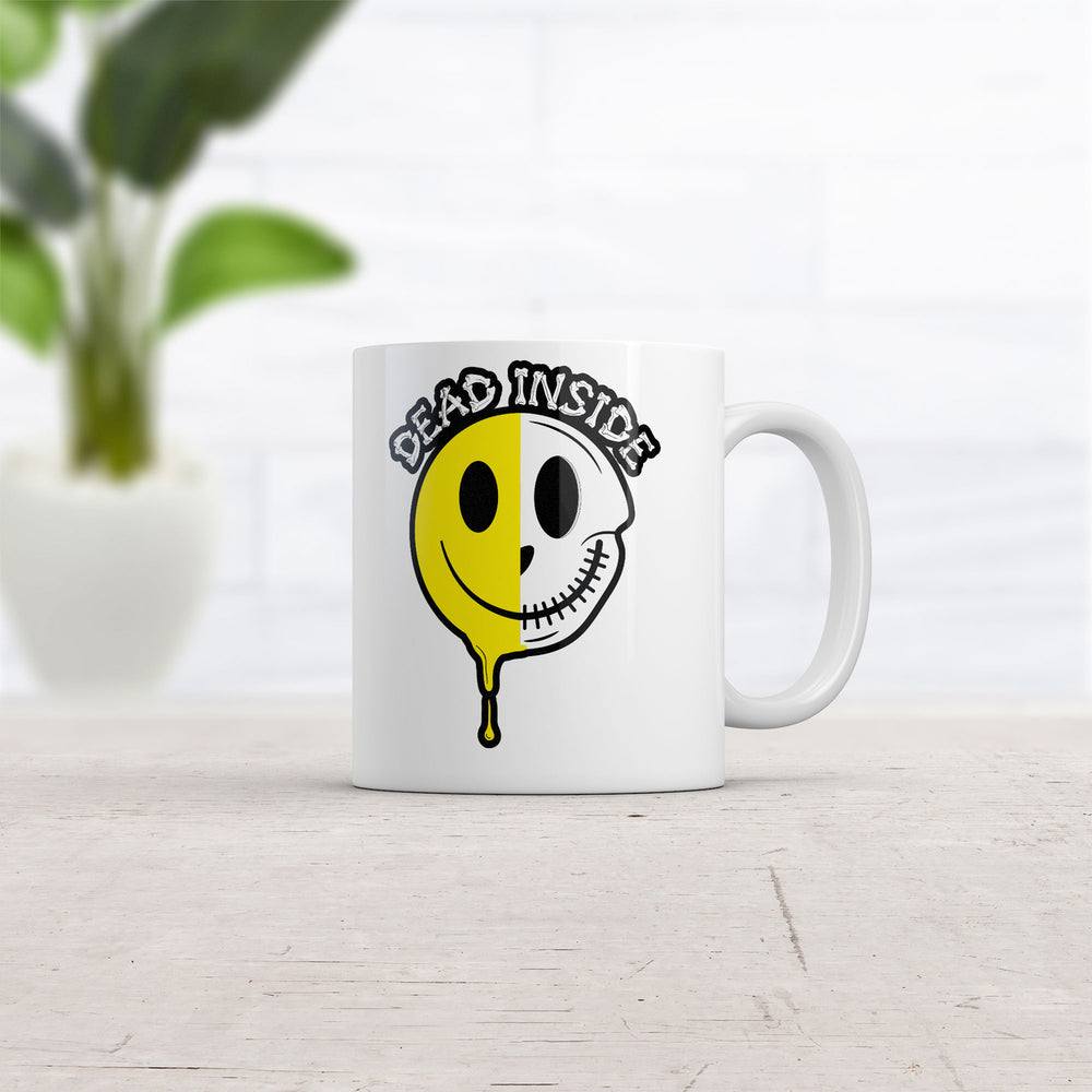 Dead Inside Mug Funny Creepy Skeleton Smile Novelty Coffee Cup-11oz Image 2