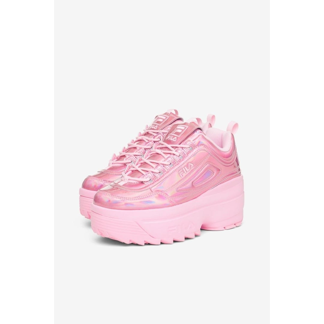 FILA Disruptor 2 Wedge Sneakers Iridescent/Pirouette Womens Size 5XM02319-354 Image 4