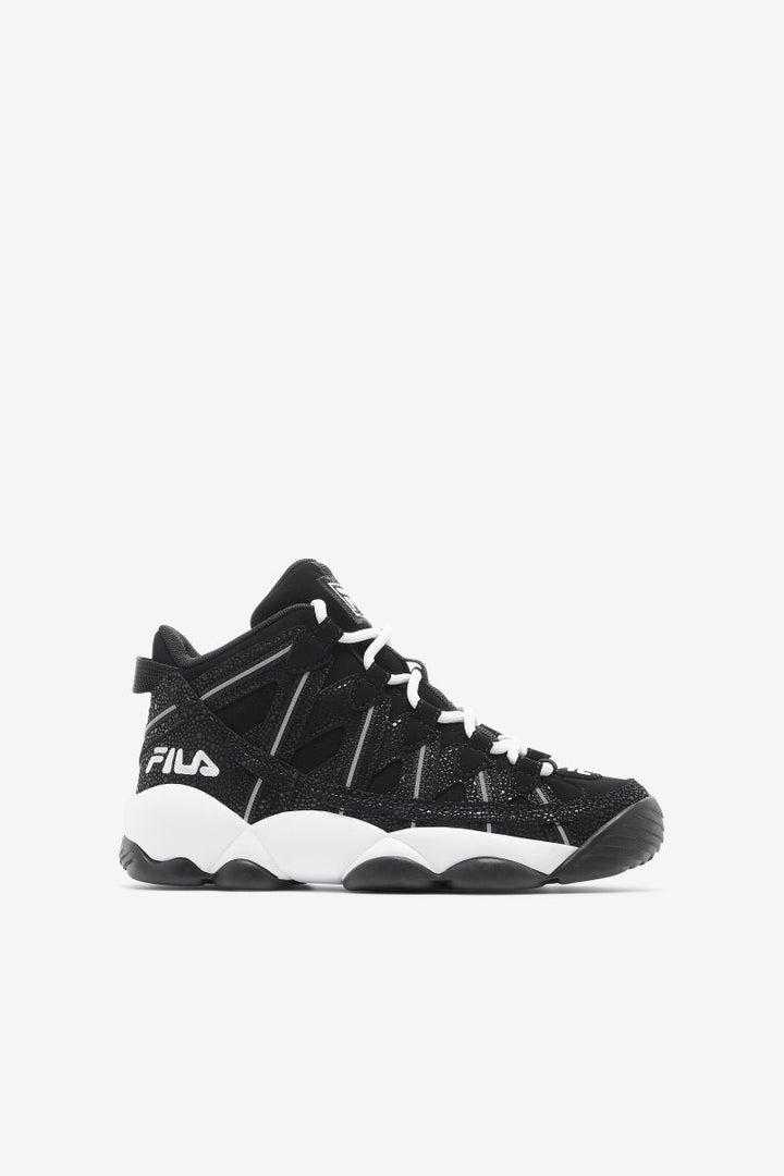 FILA Little Boys Stackhouse Spaghetti Sneakers Black White 3BM01311-021 Size 6 Image 1