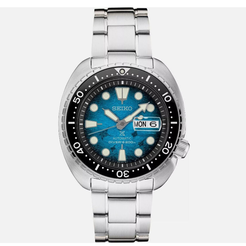 Seiko Prospex SRPE39 Blue Manta Ray Diver Turtle Mens Watch Image 1