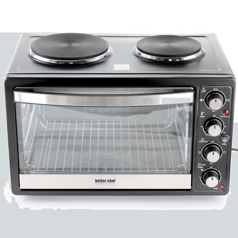 Better Chef Central XL Toaster Oven Broiler with Dual Element Solid Burners Image 2