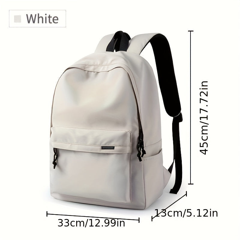 1pc Back To School Season Backpack For Men Simple And Large Capacity Travel Backpack For Women Casual Junior High School Image 3