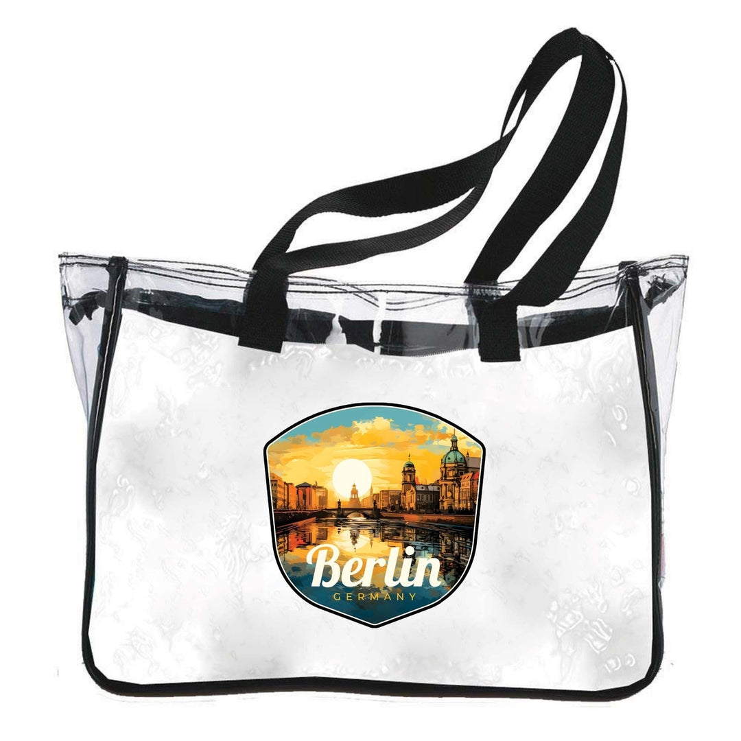 Berlin Germany Design C Souvenir Clear Tote Bag Image 1