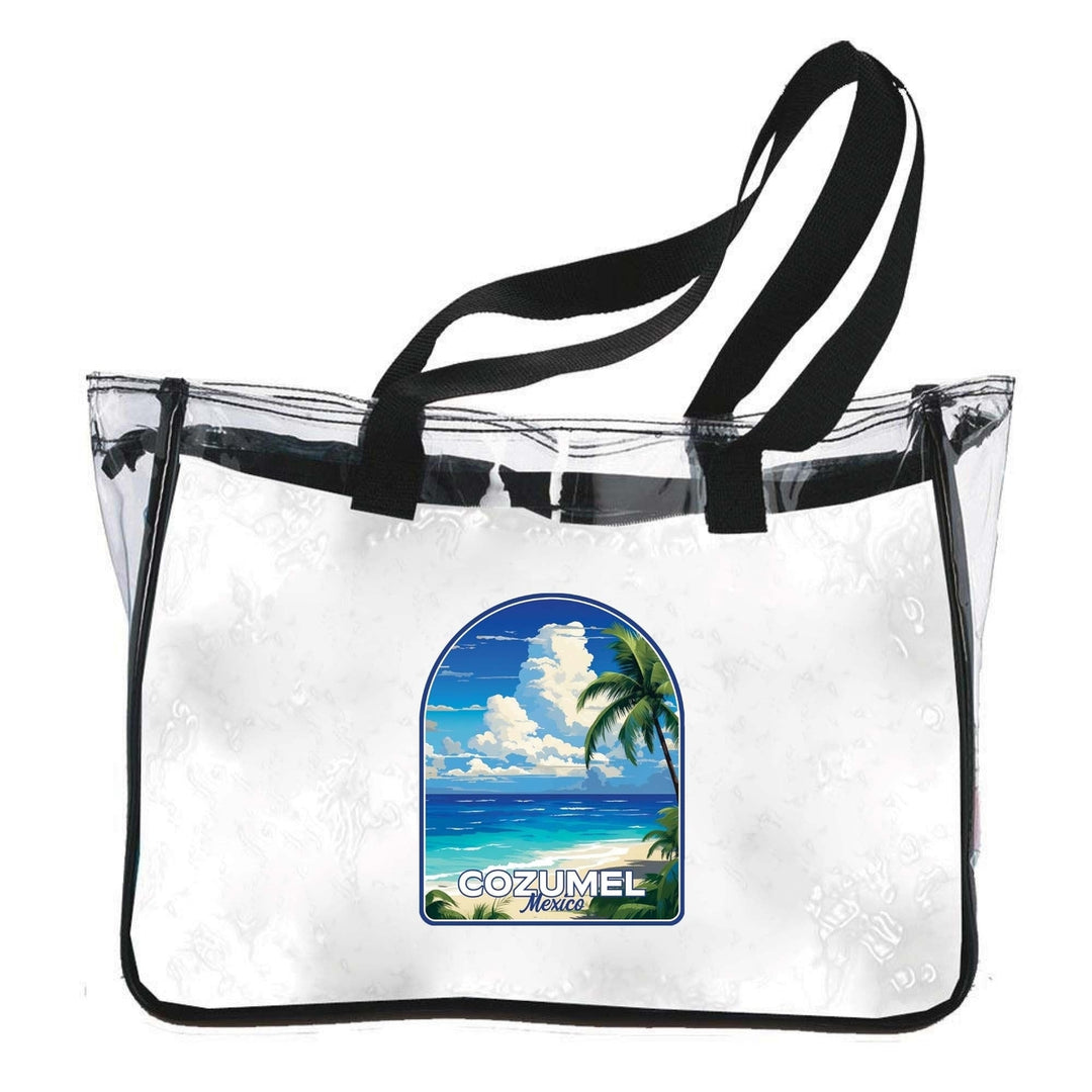 Cozumel Mexico Design C Souvenir Clear Tote Bag Image 1