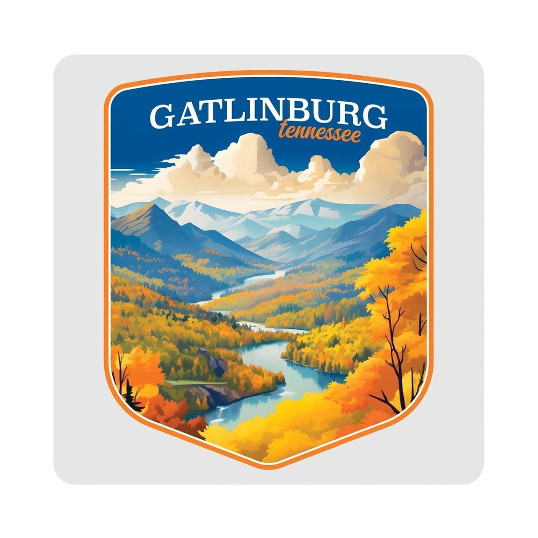 Gatlinburg Tennessee Design D Souvenir 4x4-Inch Coaster Acrylic 4 Pack Image 1