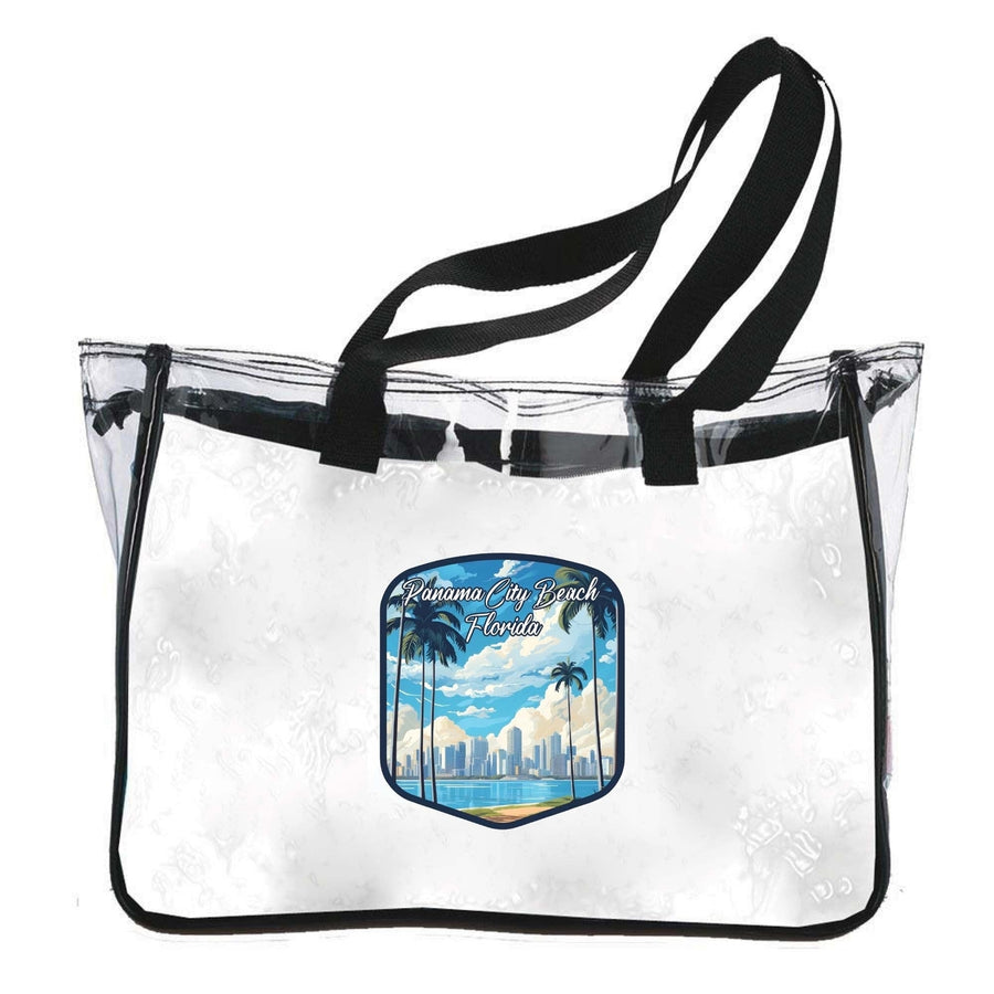 Panama City Beach Florida Design B Souvenir Clear Tote Bag Image 1