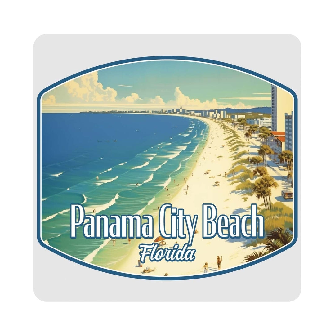 Panama City Beach Florida Design A Souvenir 4x4-Inch Coaster Acrylic 4 Pack Image 1