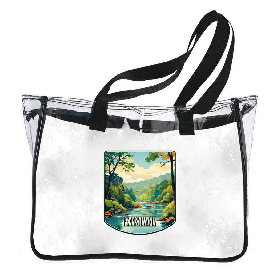 Pennsylvania Design B Souvenir Clear Tote Bag Image 1