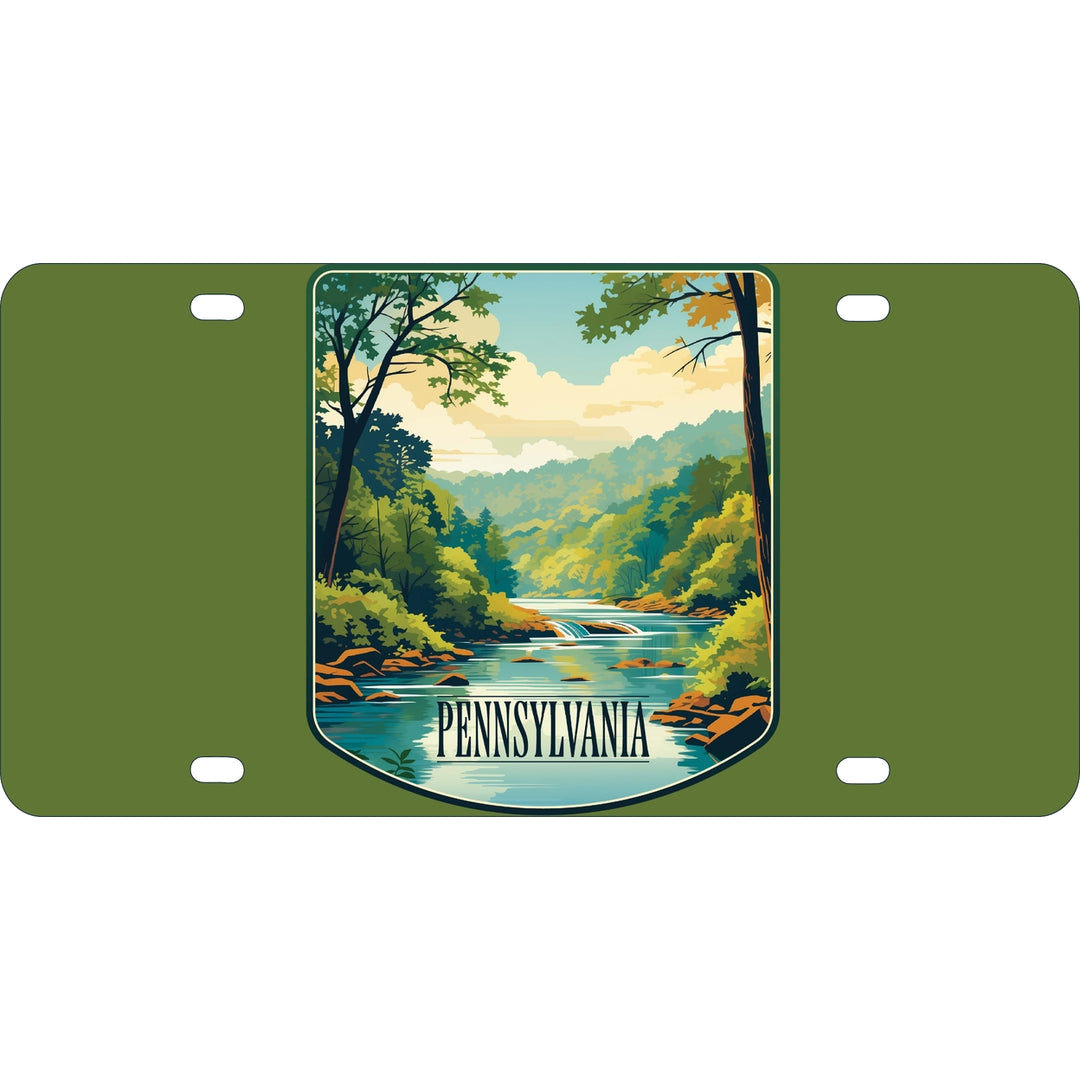 Pennsylvania Design B Souvenir Metal License Plate Image 1