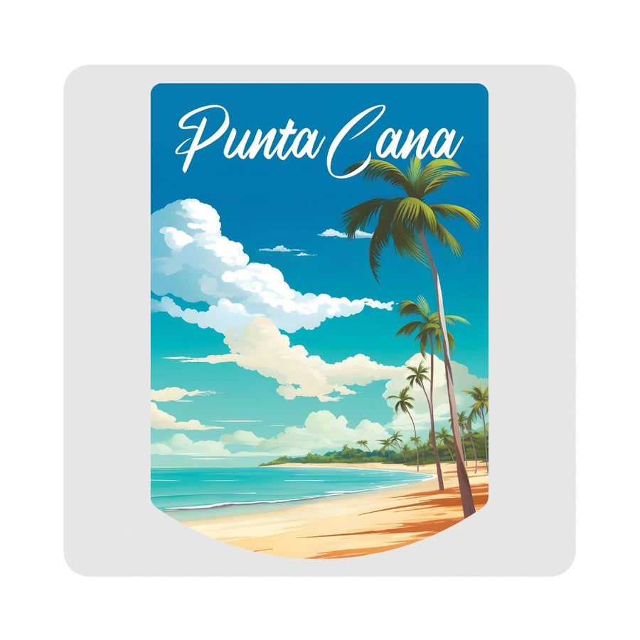 Punta Cana Dominican Republic Design D Souvenir 4x4-Inch Coaster Acrylic 4 Pack Image 1