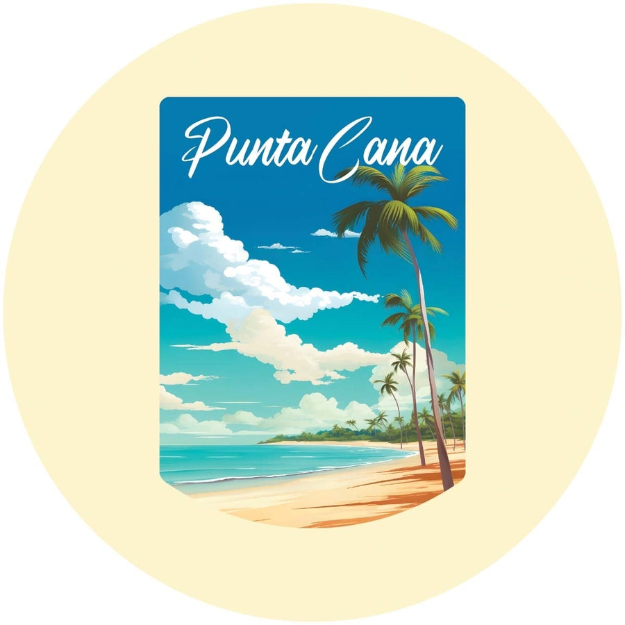 Punta Cana Dominican Republic Design D Souvenir Coaster Paper 4 Pack Image 1
