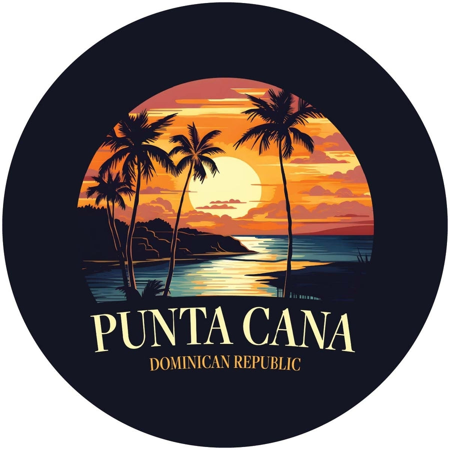 Punta Cana Dominican Republic Design E Souvenir Coaster Paper 4 Pack Image 1