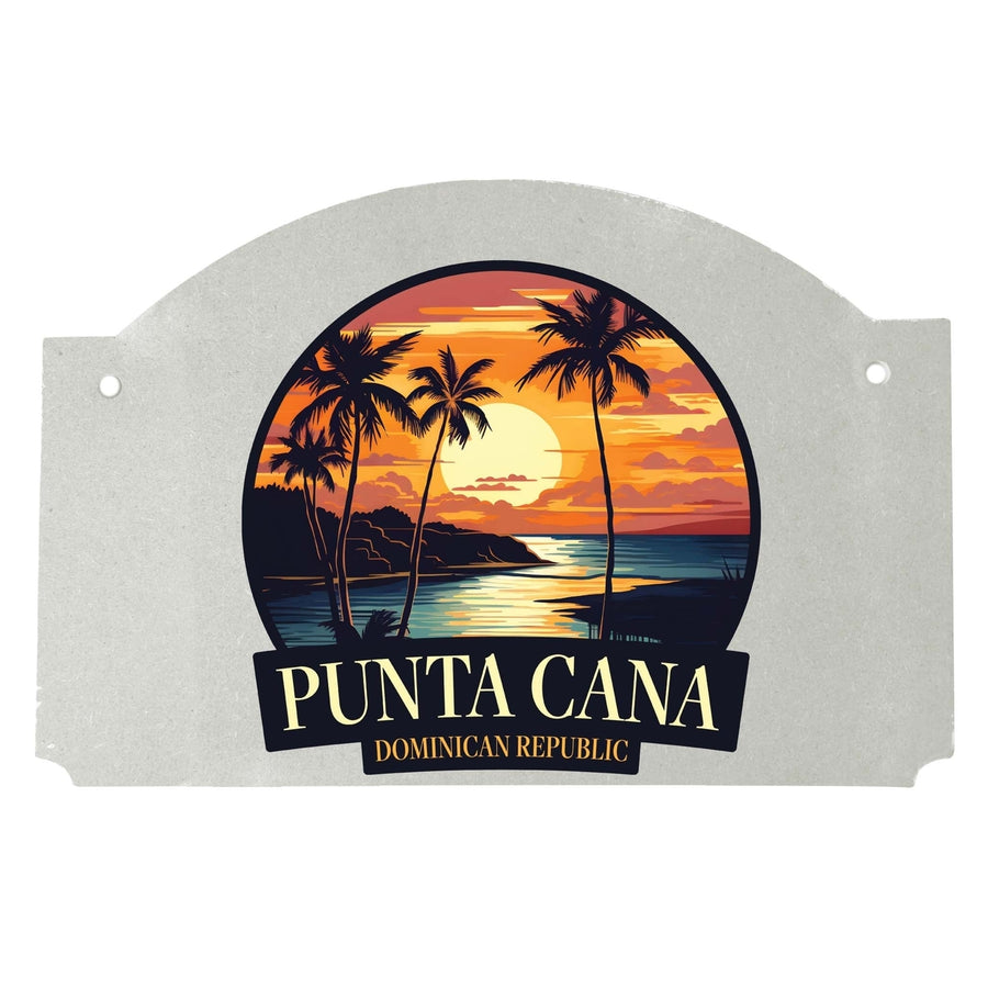 Punta Cana Dominican Republic Design E Souvenir Wood sign flat with string Image 1