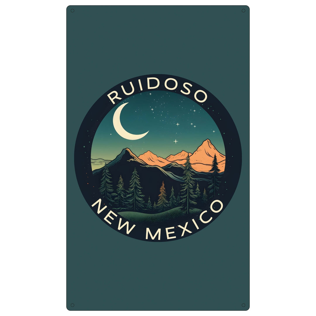 Ruidoso Mexico Design A Souvenir Metal Sign 9 x 15 Image 1