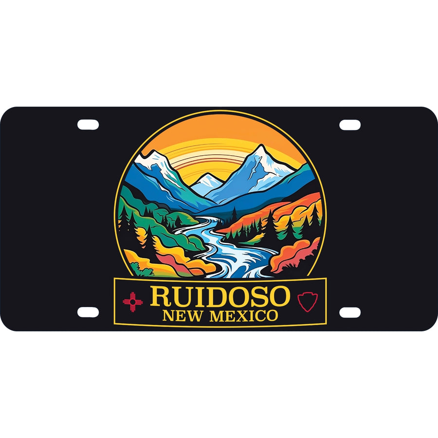 Ruidoso Mexico Design B Souvenir Metal License Plate Image 1