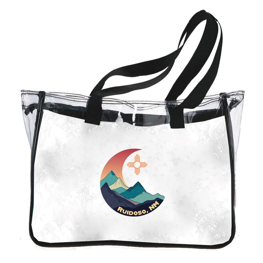 Ruidoso Mexico Design C Souvenir Clear Tote Bag Image 1