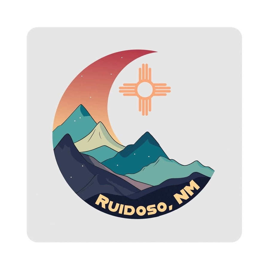 Ruidoso Mexico Design C Souvenir 4x4-Inch Coaster Acrylic 4 Pack Image 1