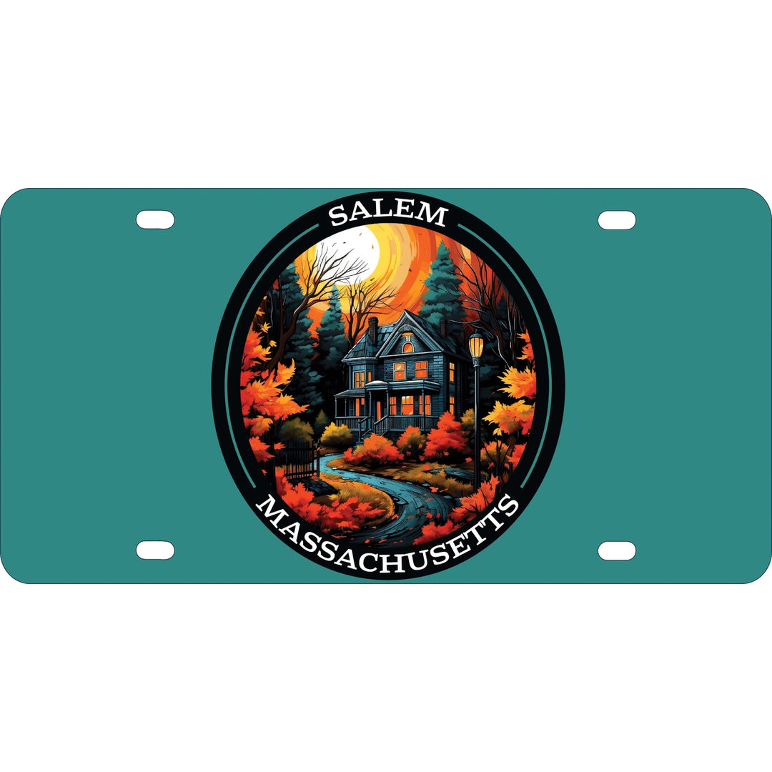 Salem Massachussettes Design B Souvenir Metal License Plate Image 1