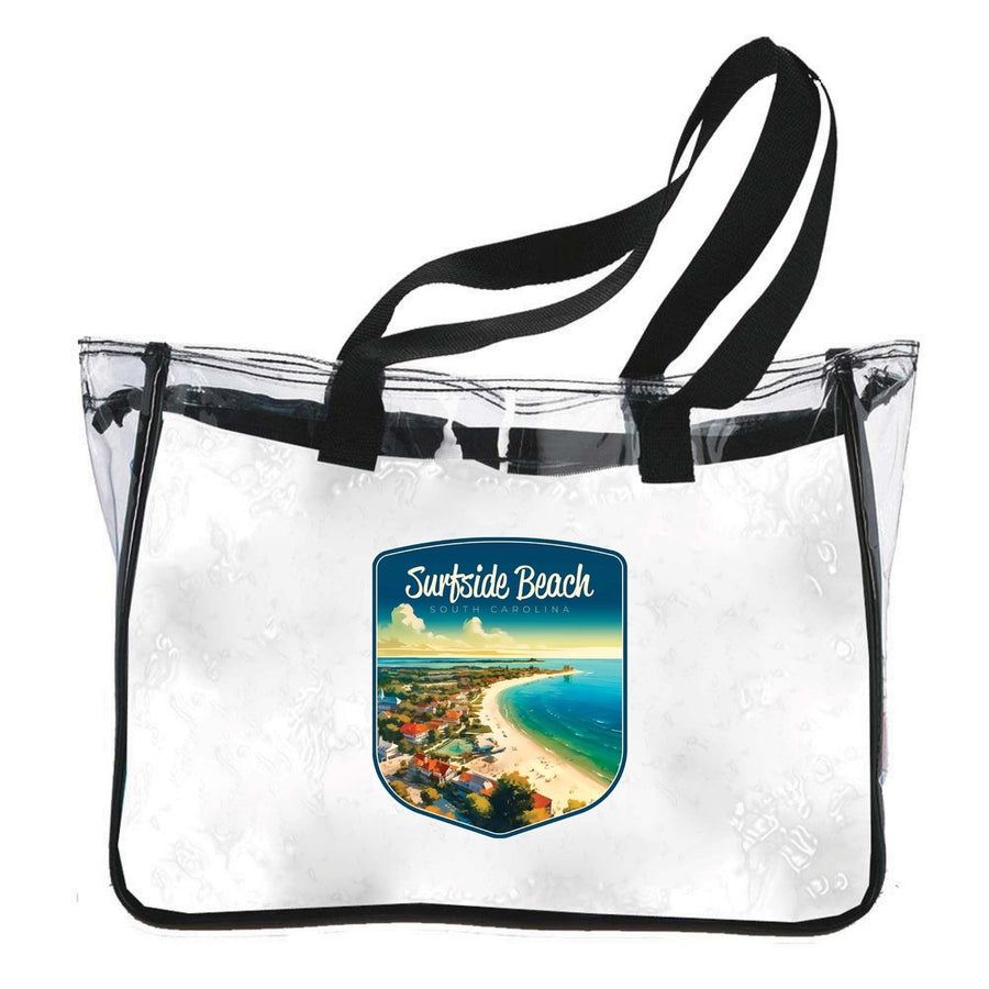 Surfside Beach South Carolina Design A Souvenir Clear Tote Bag Image 1