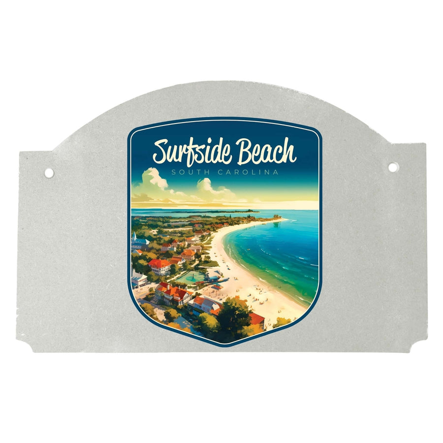 Surfside Beach South Carolina Design A Souvenir Wood sign flat with string Image 1