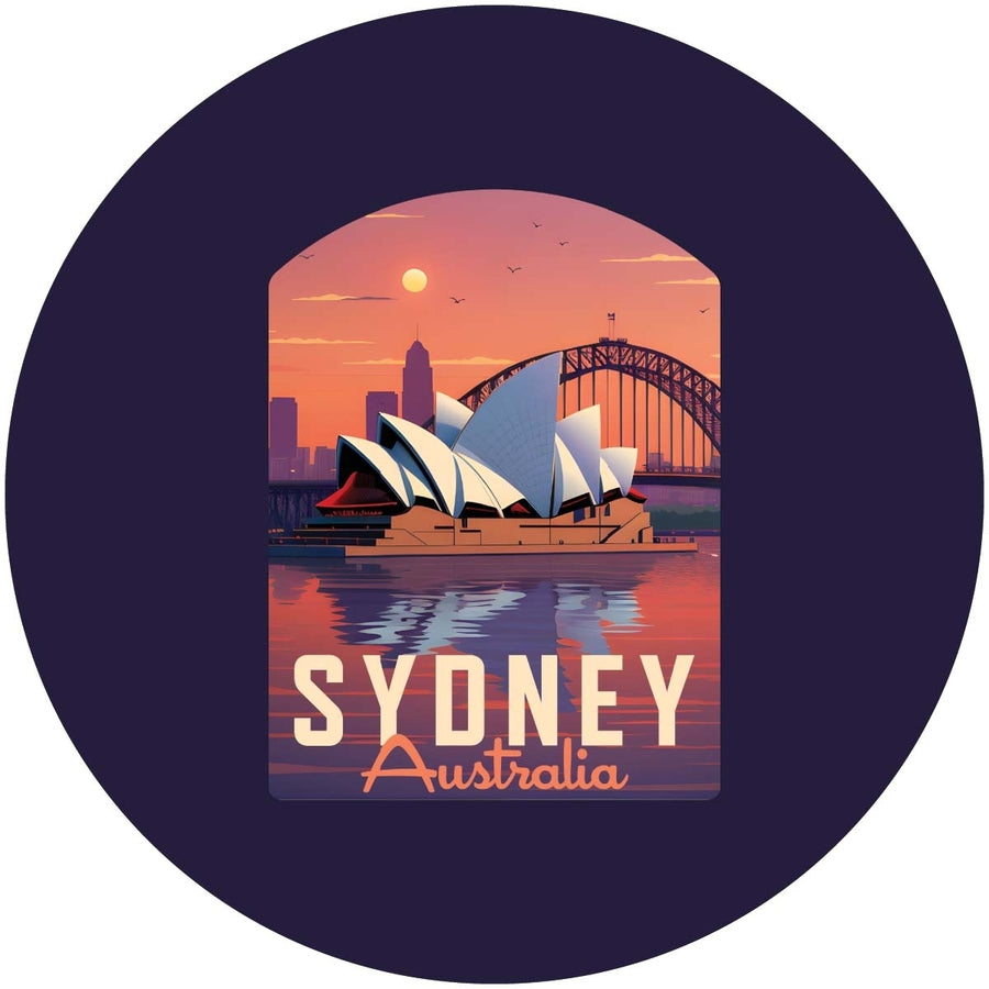 Sydney Australia Design B Souvenir Coaster Paper 4 Pack Image 1
