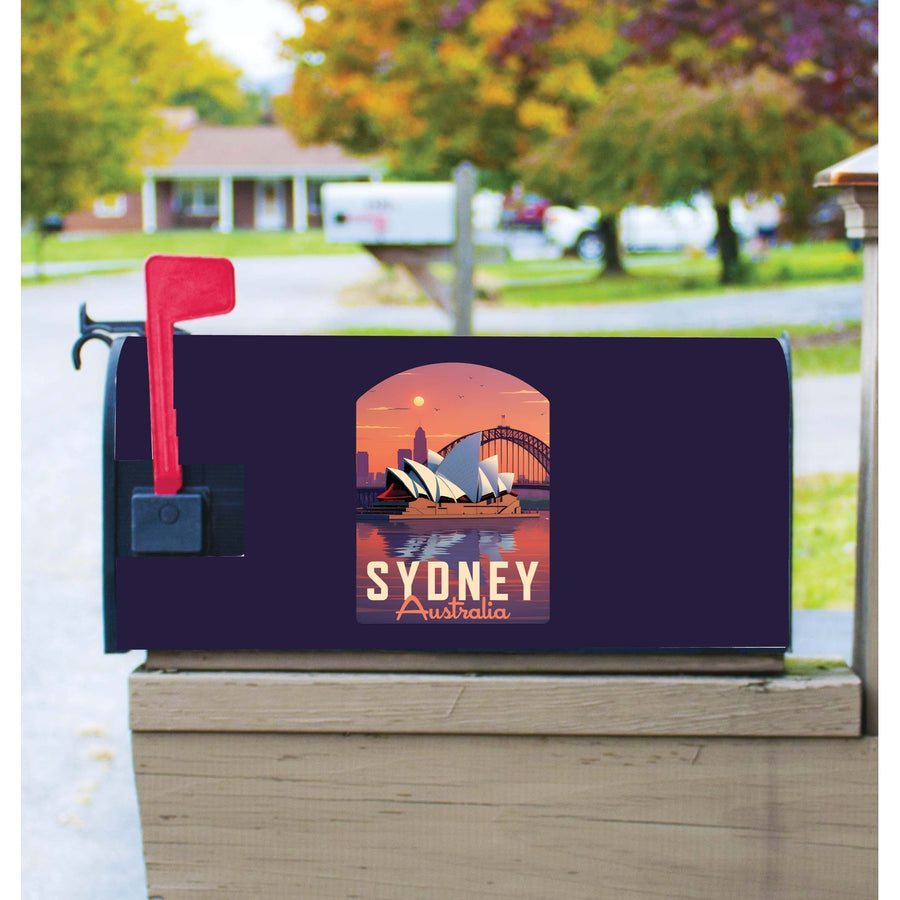 Sydney Australia Design B Souvenir Magnetic Mailbox Cover Image 1