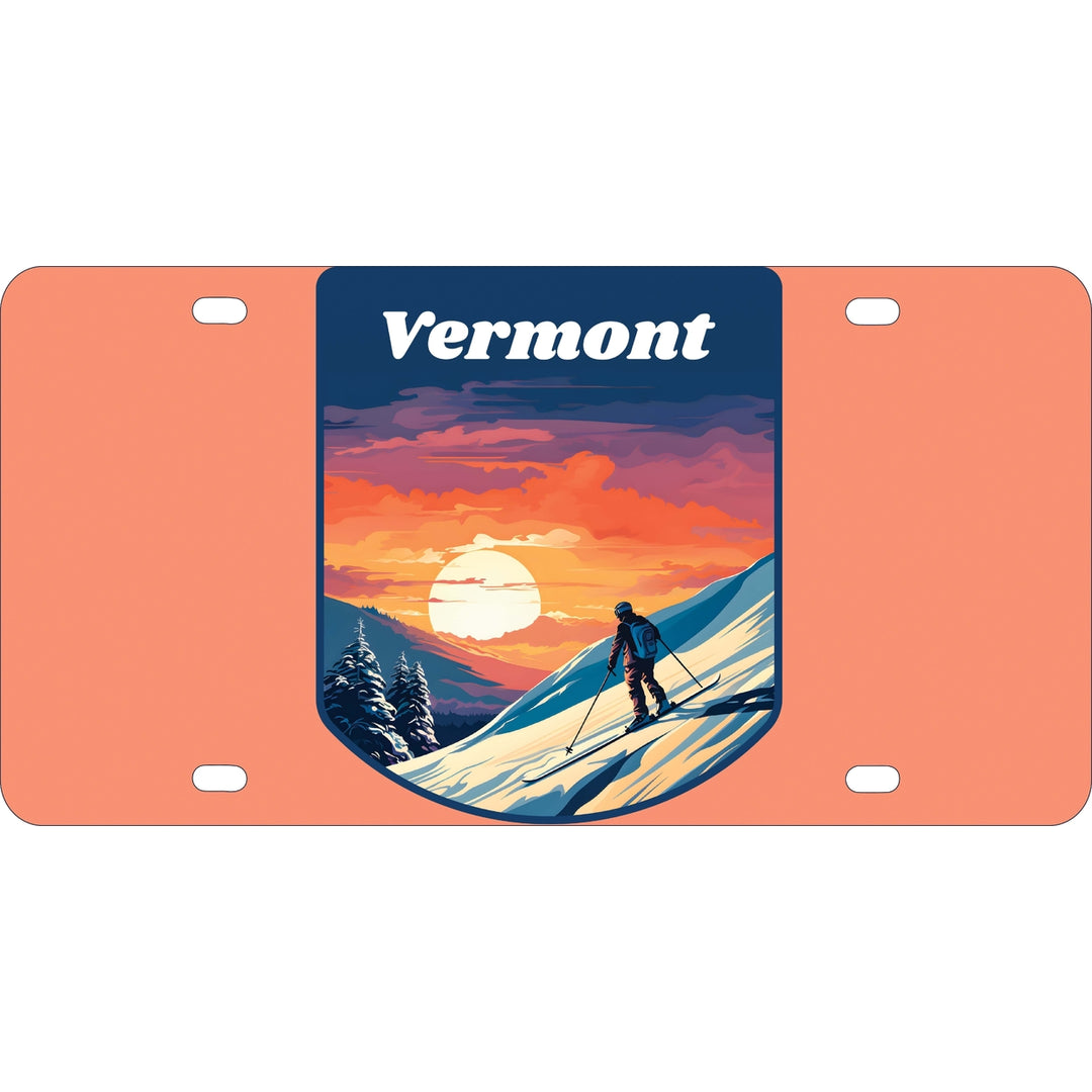 Vermont Design B Souvenir Mini Metal License Plate 4.75 x 2.25 inch Image 1