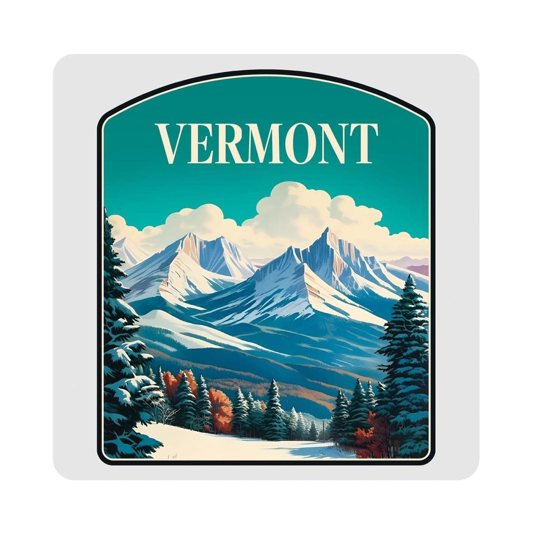 Vermont Design A Souvenir 4x4-Inch Coaster Acrylic 4 Pack Image 1