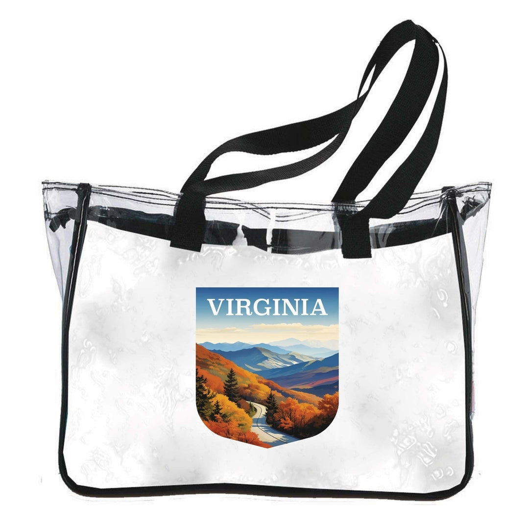 Virginia Design A Souvenir Clear Tote Bag Image 1