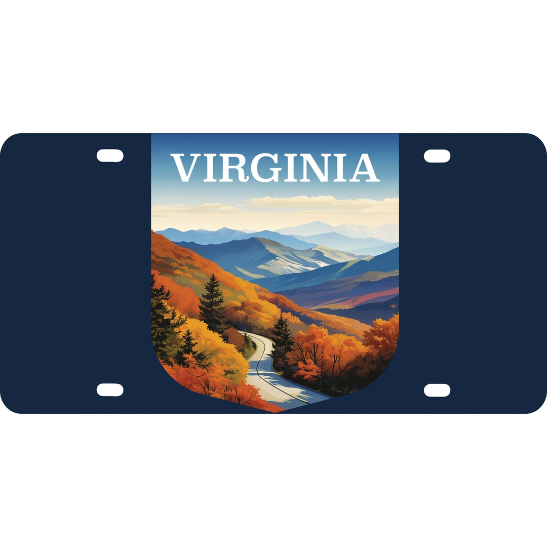 Virginia Design A Souvenir Metal License Plate Image 1