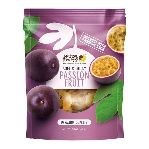 Nutty and Fruity Dried Soft and Juicy Passion Fruit 18 Ounce Image 1