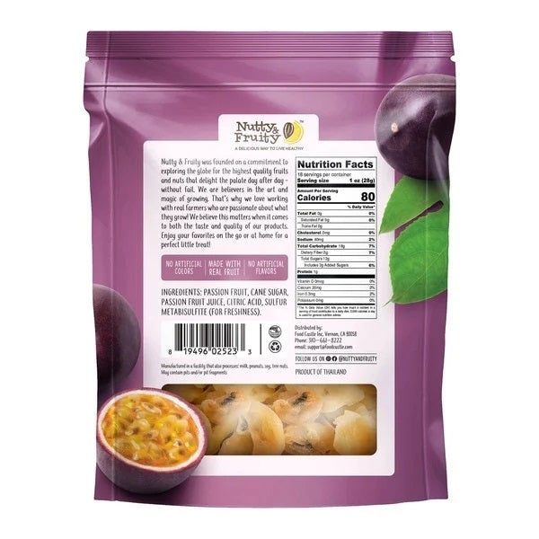 Nutty and Fruity Dried Soft and Juicy Passion Fruit 18 Ounce Image 2