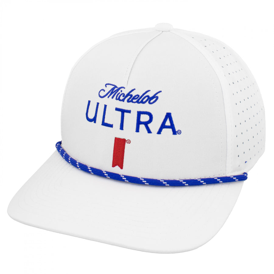 Michelob Ultra Logo White Colorway Rope Golf Club Hat Image 1