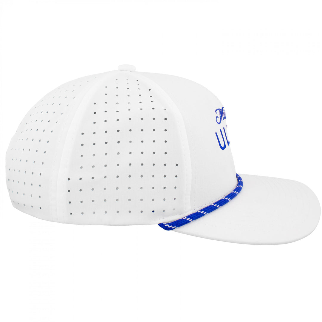 Michelob Ultra Logo White Colorway Rope Golf Club Hat Image 3