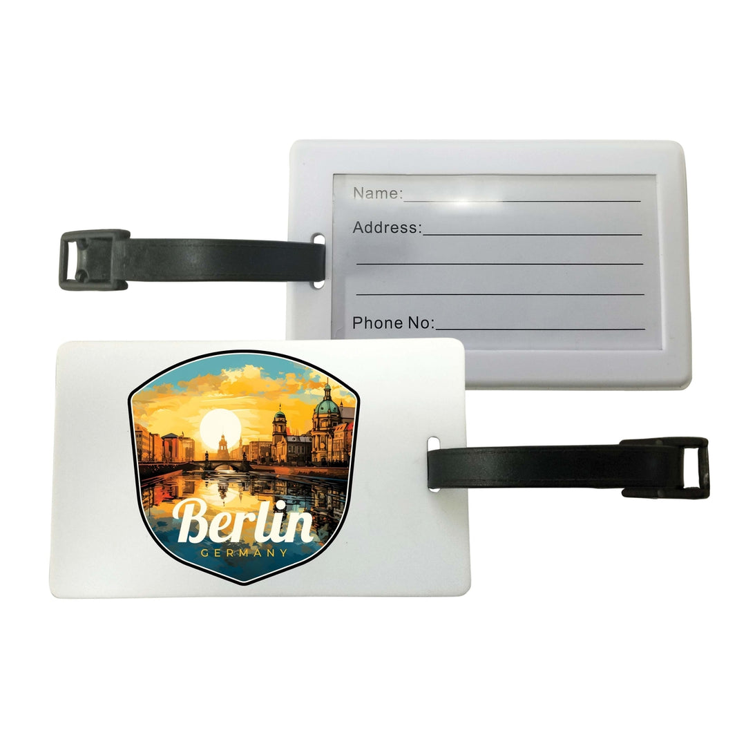 Berlin Germany Design C Souvenir Luggage Tag Image 1