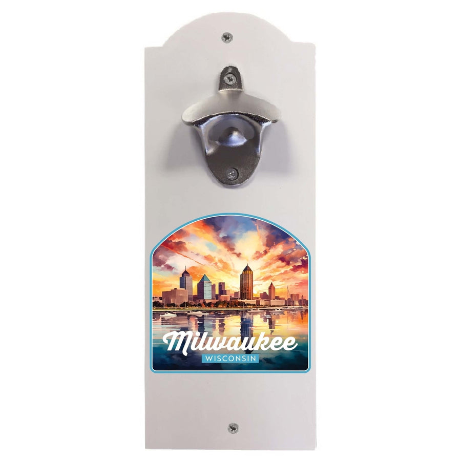 Milwaukee Wisconsin Design A Souvenir Wall mounted bottle opener Image 1