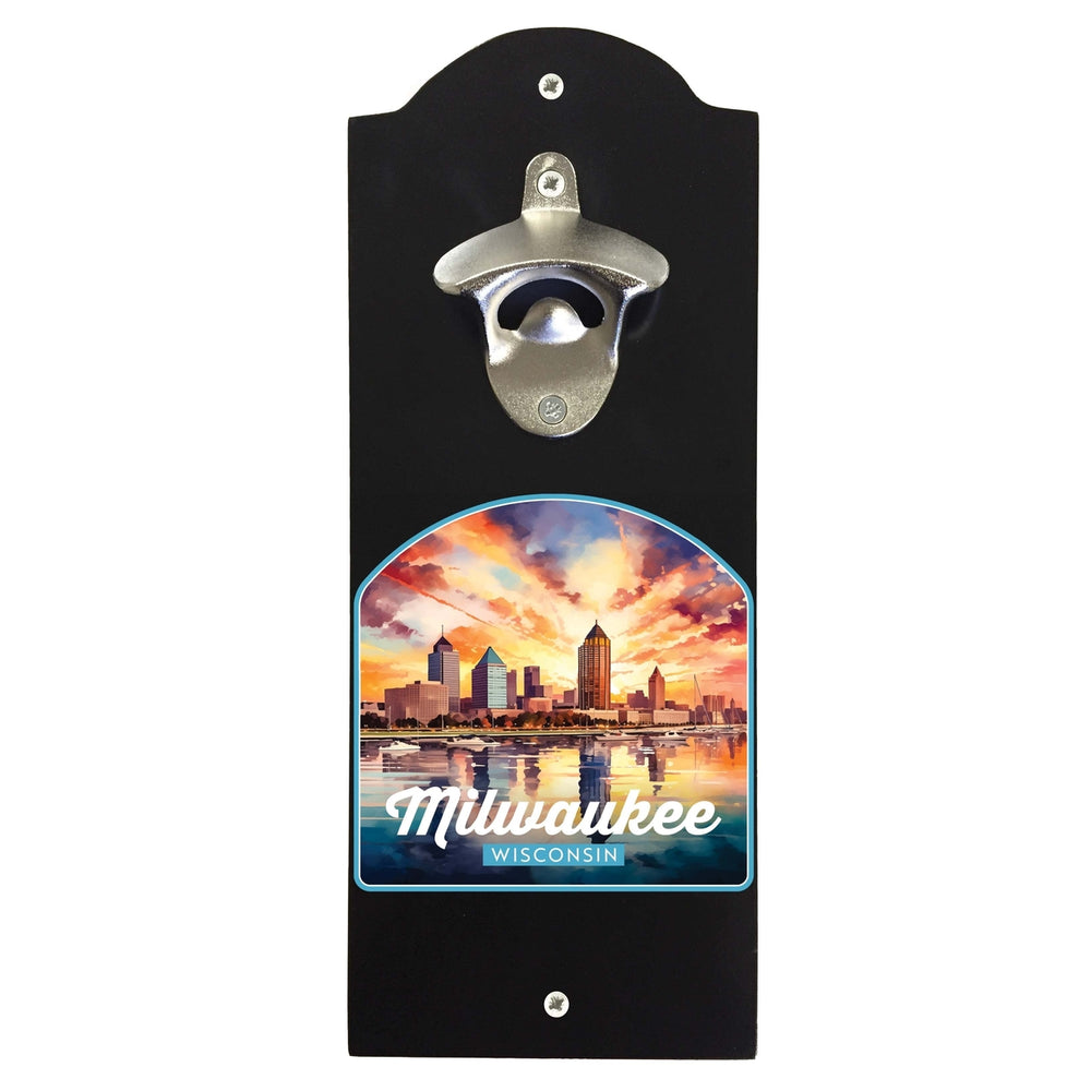 Milwaukee Wisconsin Design A Souvenir Wall mounted bottle opener Image 2