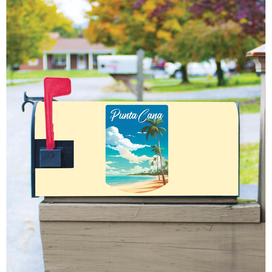 Punta Cana Dominican Republic Design D Souvenir Magnetic Mailbox Cover Image 1