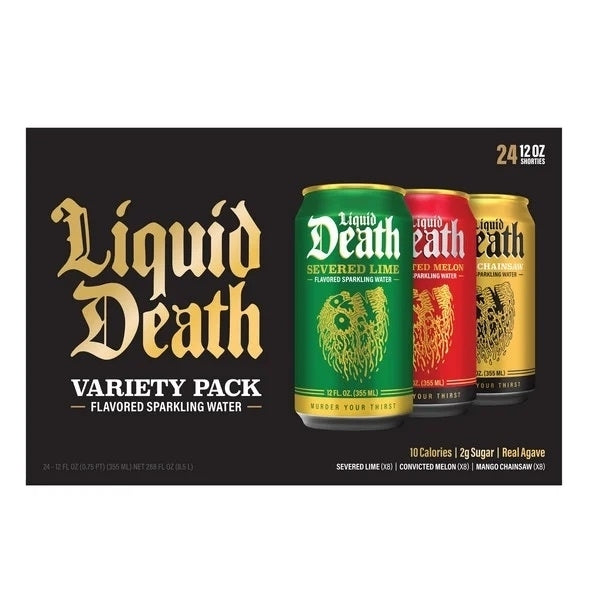 Liquid Death Sparkling Water Variety Pack12 Fluid Ounce (24 Count) Image 1